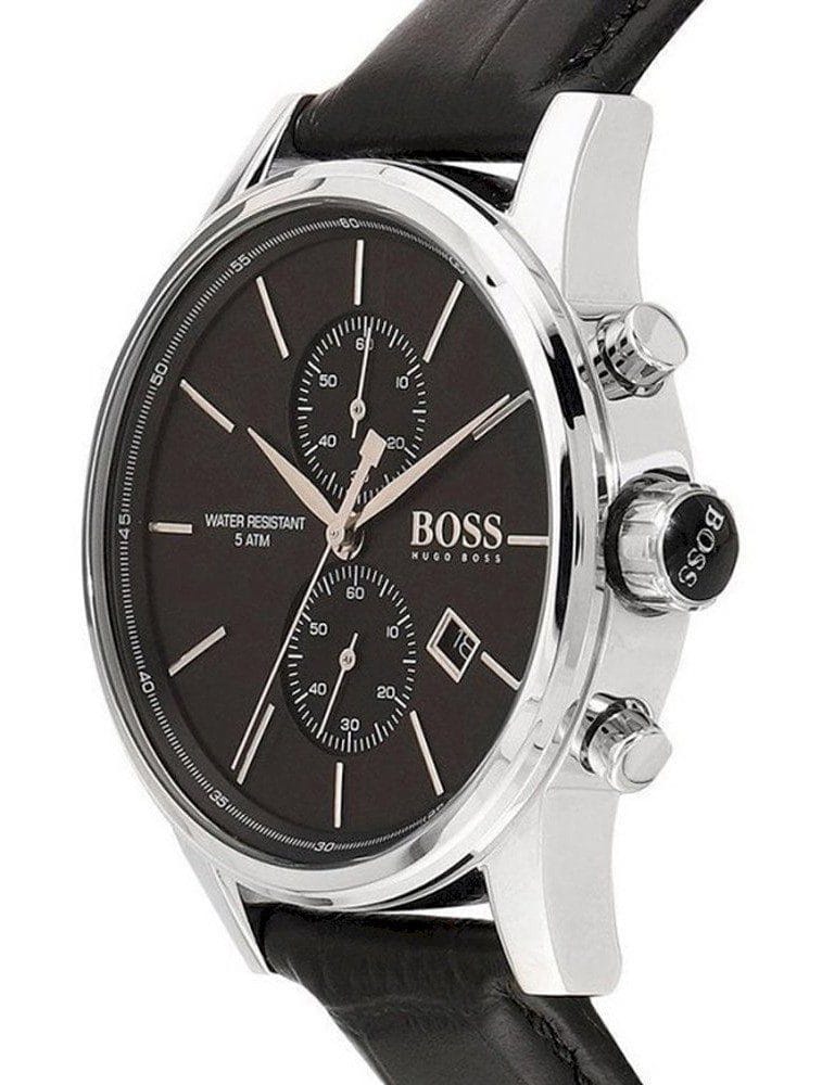 Montre Hugo Boss 1513279 Chronographe Cuir Noir