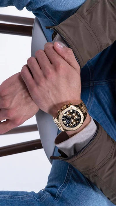 MONTRE À QUARTZ GUESS EMPIRE POUR HOMME - GW0489G2