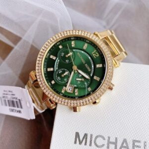 Montre Michael Kors Gold Tone Green Dial MK6263