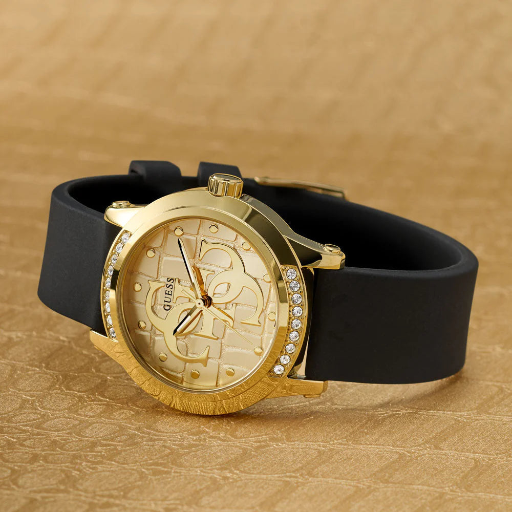 Montre Annette En Cristal Noir